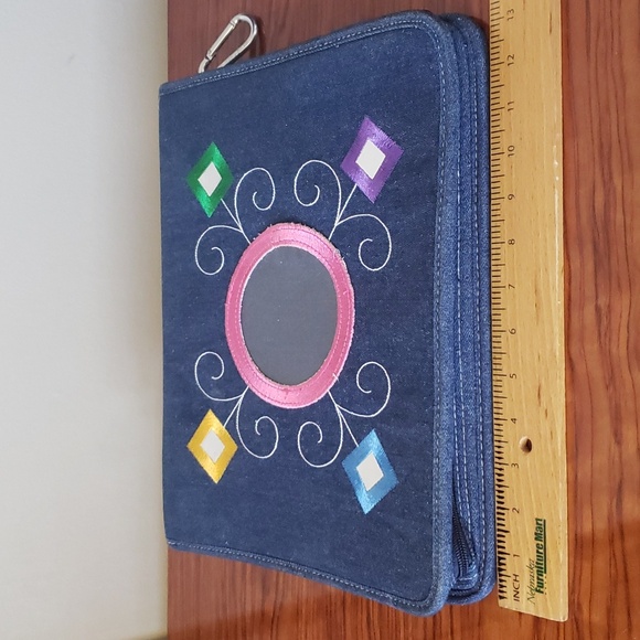 Vintage Scrapbook, Jeans Folder, Photo Pockets.Zip Ring Binder ,Notebooks. - Picture 11 of 16